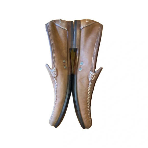 Salvatore Ferragamo Brown Leather Suede Loafers Size 8.5 AA - Picture 4 of 7